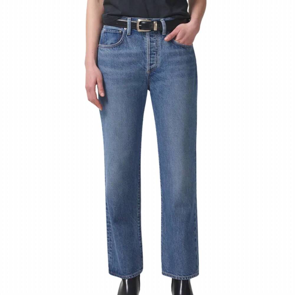 NEW CITIZENS OF HUMANITY women's emery crop relax straight jeans in siesta